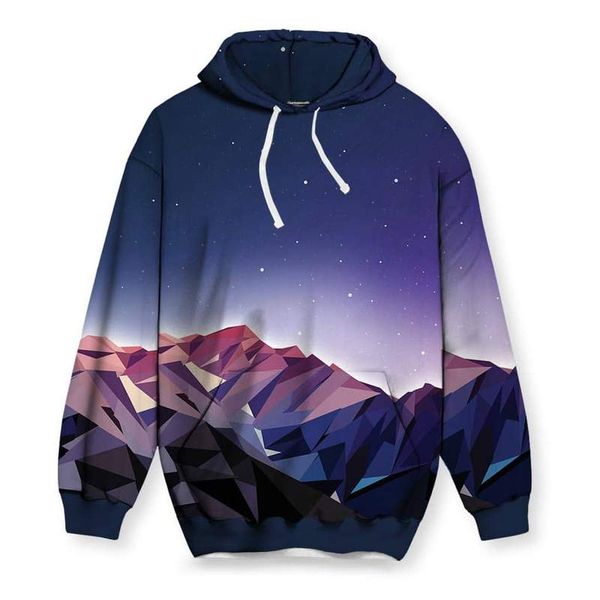 

starry sky pattern men s 3d printed hoodie visual impact party punk gothic round neck american sweatshirt hoodie, Black