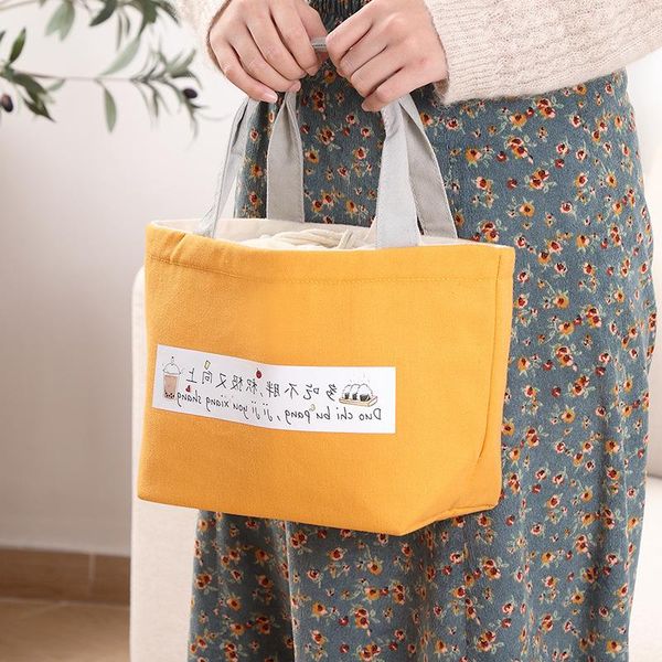

insulation lunch bag handbag aluminum office worker foil thick box rice tote student with klxjv