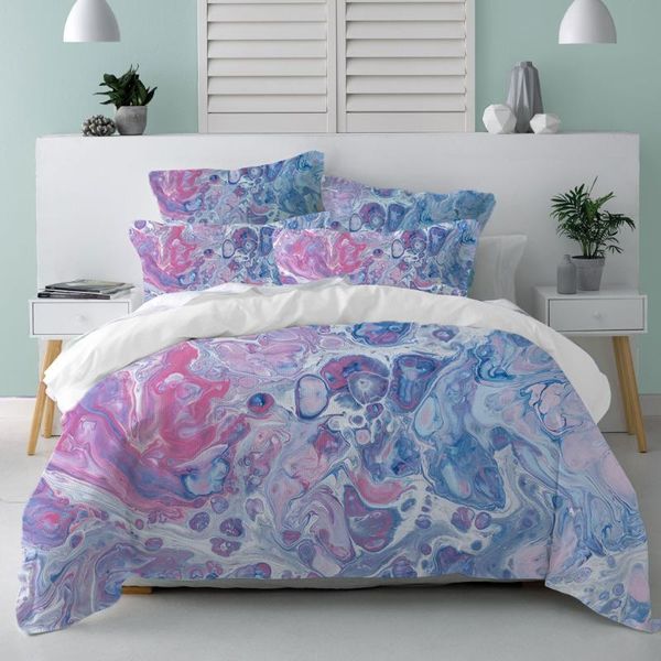 

bedding sets nordic modern style marble pattern duvet cover set with pillowcase flamingo double full  king size 220x240