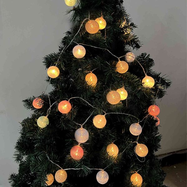 

decorative color luminous christmas tree decorative led lamp ball pendant