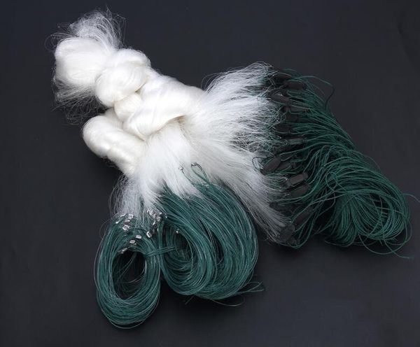 

fishing accessories finefish 2*90m 3 layers net monofilament gill network with float outdoor sport fish gillnet trap catch