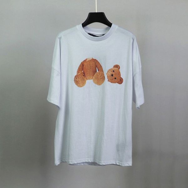 

fashion men womens t-shirts mans streetwear stylist tee guillotine bear printed short sleeve truncated bears angels classic tees beheaded be, White;black