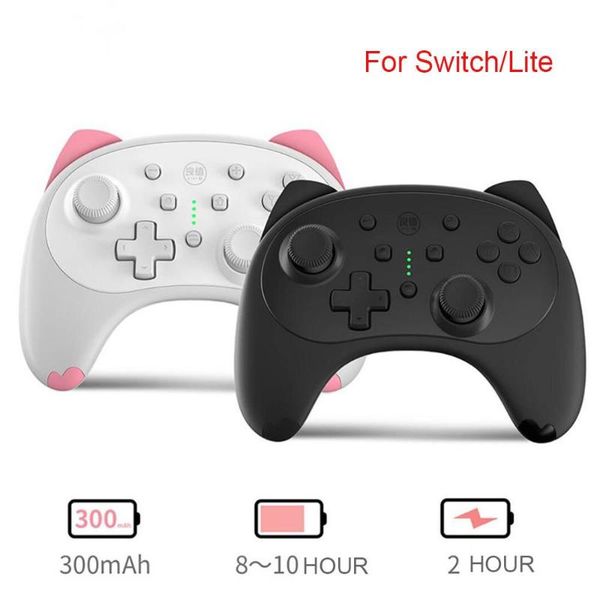 

game controllers & joysticks bluetooth wireless switch controller mini cat type gamepad for switch/lite joystick