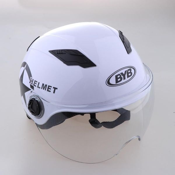 

motorcycle helmets helmet with sun visor and release buckle l white d