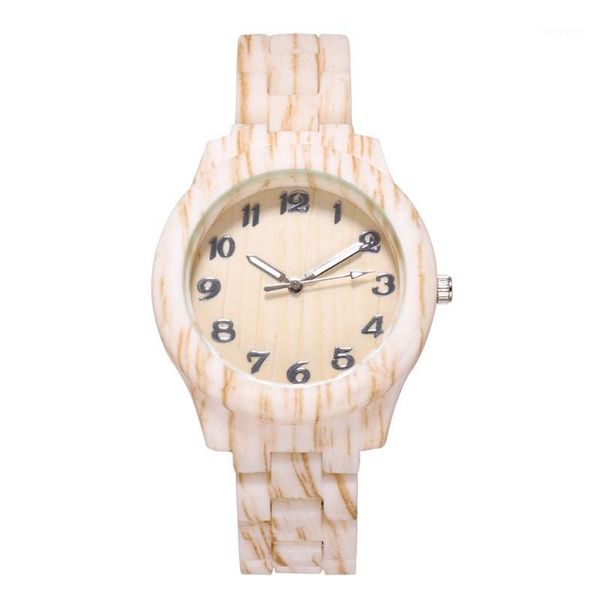 

wristwatches women watches fashion wood color women's watch simple casual ladies silicone strap female clock relogio feminino relojes, Slivery;brown