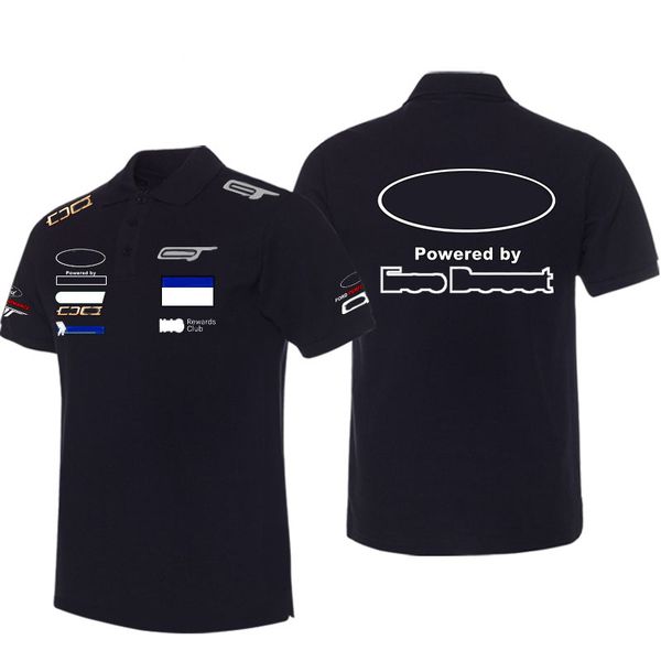 

f1 team modified custom sports training short-sleeved t-shirt summer lapel polo