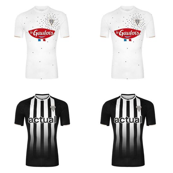 

21/22 maillots de football soccer jerseys sco angers for men fulbol shirt diony fulgini boufal capelle bahoken pereira camiseta uniforms hom, Black;yellow