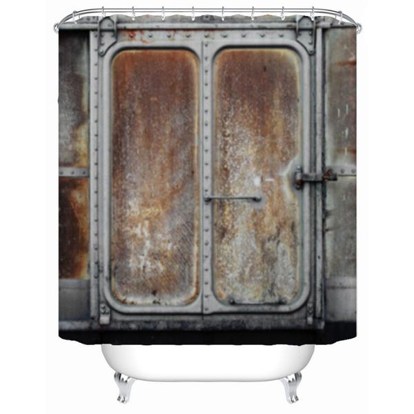 

shower curtains old iron door decor curtain modern home bathroom polyester fabric bathtub with hooks waterproof
