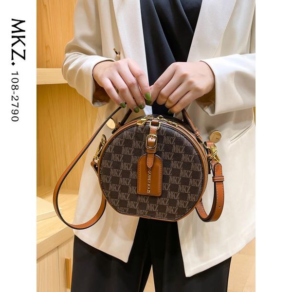 

shoulder bags 2021 designer printing bag luxury handbag female small round mini cake crossbody