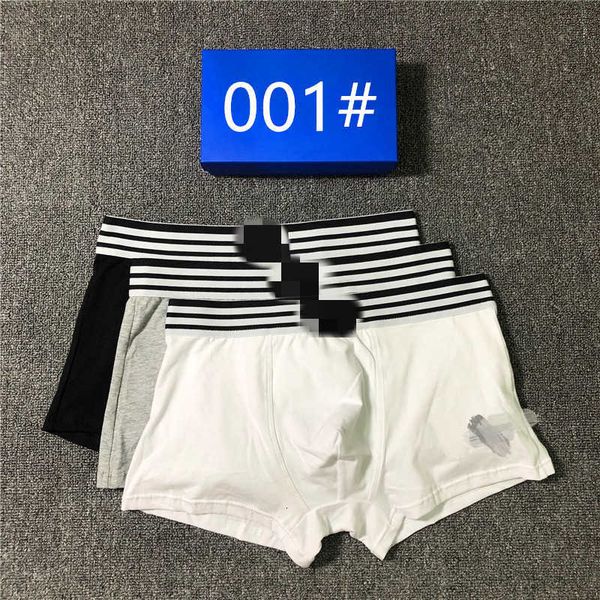 

men's underwear chao brand pure breathable modal cotton ice silk feeling boxers, Black;white