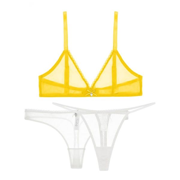 

bras sets varsmiss 3pcs lace see through underwear set wire comfortable bra 1 bra+2 thong, Red;black