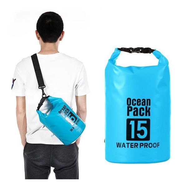 

hydration packs waterproof pvc dry bag outdoor backpack water floating roll sack kayaking rafting boating swiming bucket