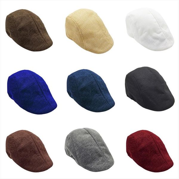 

beret caps outdoor sun breathable bone hats womens mens casual flat berets cap hat summer visor sunhat, Blue;gray
