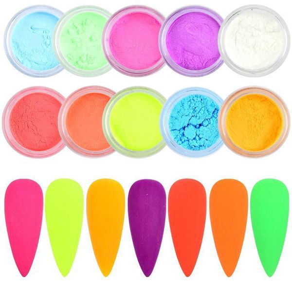 

1g neon phosphor gradient nail glitter powder art decorations fluorescent pigment holographic diy dipping dust1, Silver;gold