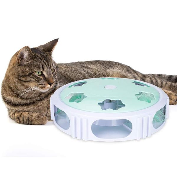 

cat toys electric toy smart teasing interactive automatic turntable crazy game spinning catching mouse
