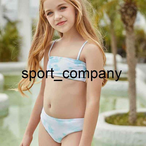 2021 kinder Bademode Tie-Dye Bikini Sets Zwei Stück Badeanzug Für Mädchen Kleinkind Kinder Baby Badeanzug Biquini