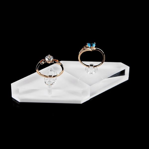 

jewelry pouches, bags clear acrylic holder pography props rings clips display stand rack, Pink;blue