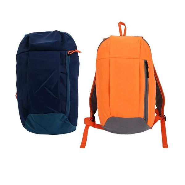 

outdoor bags 2pcs backpack sport camping women men travel bag - dark blue & orange