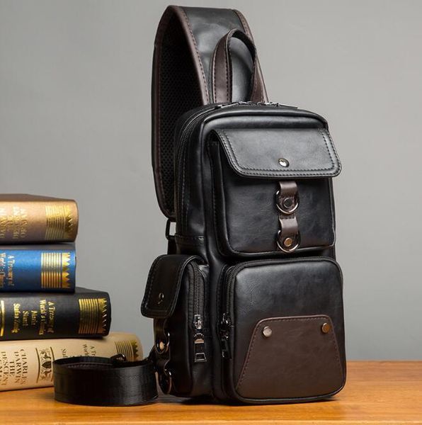 

mens trendy small chest korean waist bag casual crossbody outdoor shoulder
