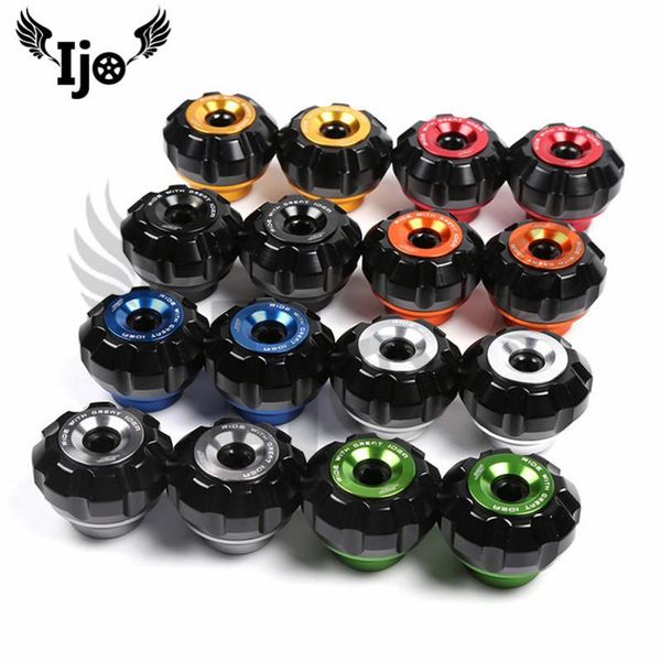 

parts cnc scooter wheel protect part universal colorful motorbike accessories moto falling protection motorcycle crash pad