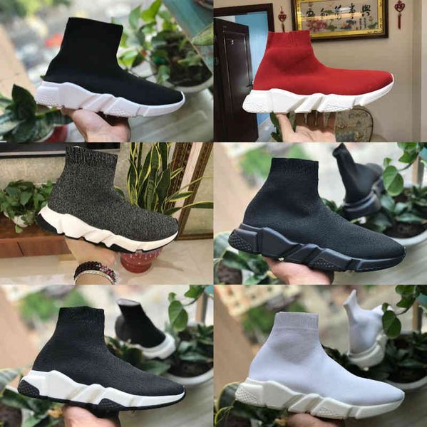 

wholesale 2022 speed trainer black red luxury high casual sock shoes men women fashion paris designer sneakers eur36-45 s05