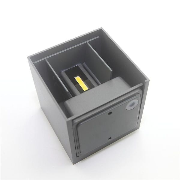 

outdoor waterproof modern brief cube adjustable surface mounted 9w 12w dimmable led wall lamp ip65 aluminum light lamps