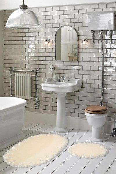 

oval 2 piece bathroom set (65x115-55x65) cream zaro15 bath mats