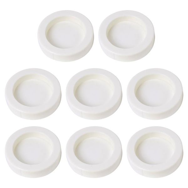 

kitchen storage & organization 8 mason jar lids plastic canning jars caps with air-tight gasket for cannings leakproof bottle cover