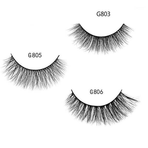 

pairs natural thick false eyelashes 3d mink extension1
