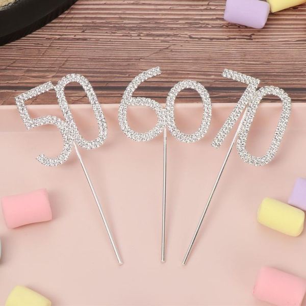 

other festive & party supplies diamond desserts ornament birthday rhinestone crystal dual numberal anniversary favor number cake er