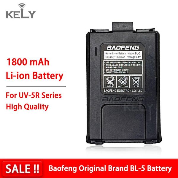 

walkie talkie baofeng 1800mah li-ion battery for uv-5r series uv5r uv-5re dm-5r plus bf-f8 rt-5r rt5 bl-5 original brand