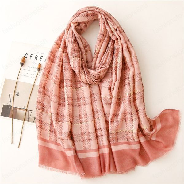 

autumn fashion glitter plaid viscose scarf bling bling fringe hijab shawls and wraps female foulards echarpe, Blue;gray