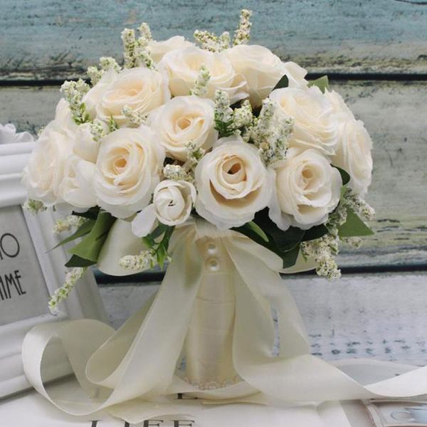 

wedding flowers white pink artificial mariage supplies home decoration