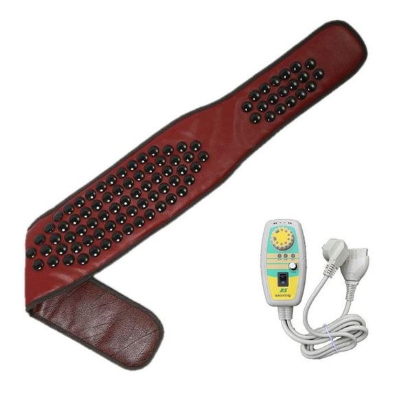 

full body massager lumbar stimulator germanium tourmaline electric heating abdominal belt far-infrared jade treatment