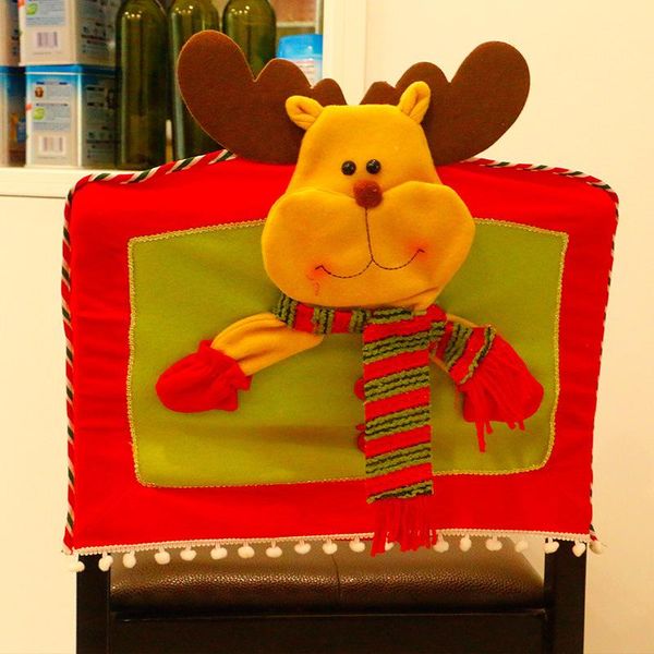 

chair covers christmas decorations decoration cover three-dimensional doll