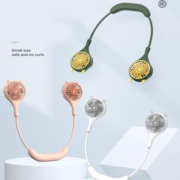 

electric fans adjustable portable fan hanging neck mini air cooler usb rechargeable small personal cooling tools for home outdoor
