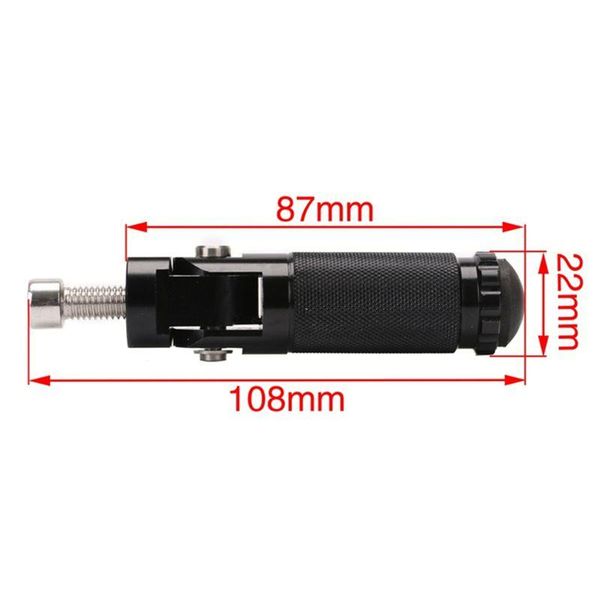 

pedals 2pcs cnc universal motorcycle racing bike folding footrests footpegs foot rest pegs rear set silver qyh