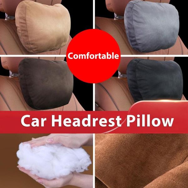

seat cushions 5 colors car headrest neck waist pillow memory cotton auto head support protector for pain relief