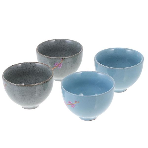 

cups & saucers 4pcs exquisite tea ceramic teaware delicate (assorted color)