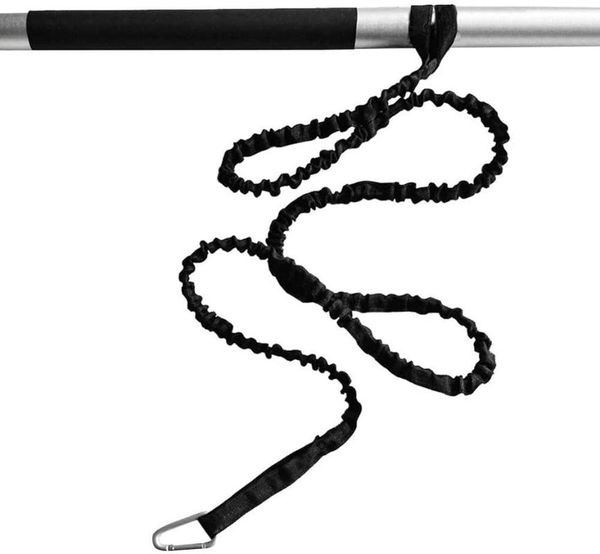 

bungee paddle leash elastic canoe kayak fishing rod cord carabiner clip rafts/inflatable boats