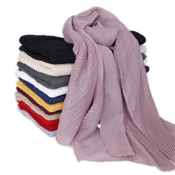 

scarves linen solid cape shawl ultra muslim hijab muffler scarf candy color womens 80x180cm, Blue;gray