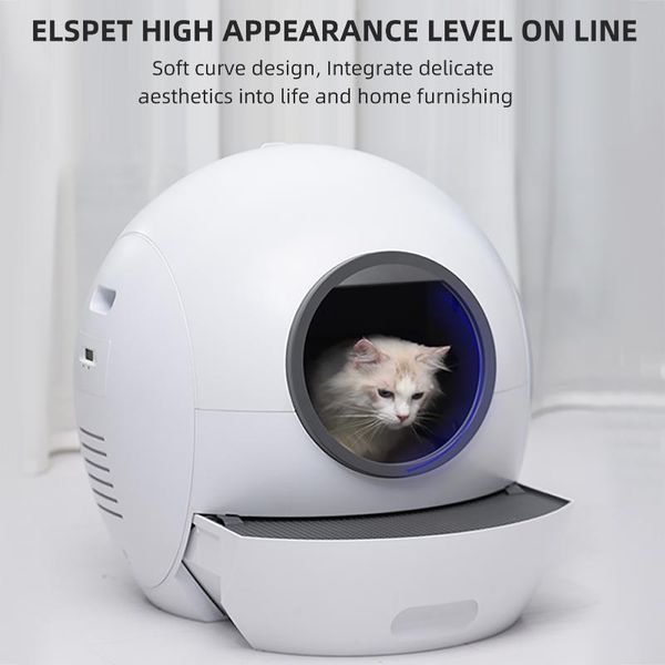 

other cat supplies wifi litter box app control pad basin 5l automatic toilet pet trash can self cleaning pets