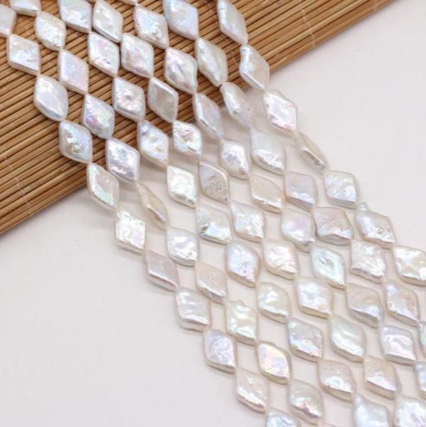 

other natural freshwater pearls beads irregular white diamond shape loose beaded for jewelry making diy bracelet necklace accessories