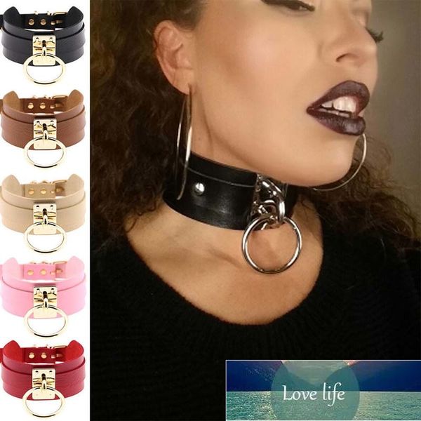 Frauen Dame Mädchen Mann Goth Sexy Kawaii Fetisch BDSM O-Ring-Halsband PU-Leder 1 Ring Bondage Sklavenhalsband Hals Fabrikpreis Expertendesign Qualität Neuester Stil