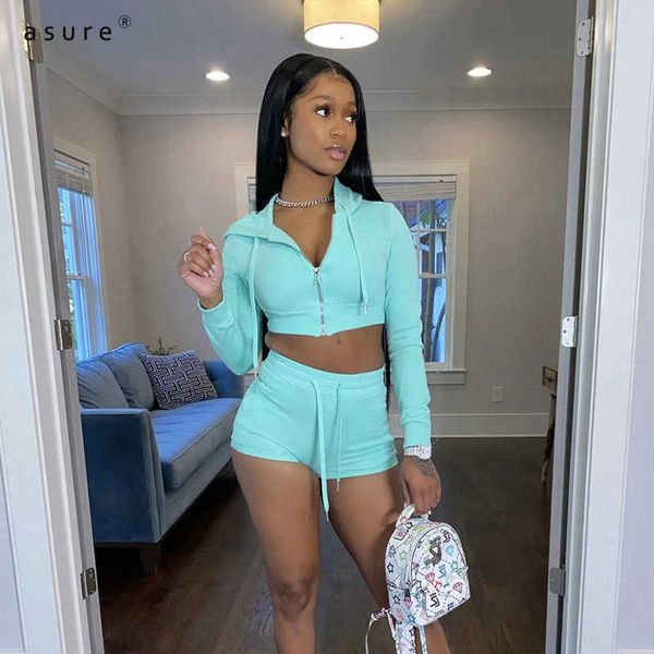 

2 piece sets womens outfits summer clothes vendors sport suits with biker shorts crop for fitness joggers 27403 210712, Gray