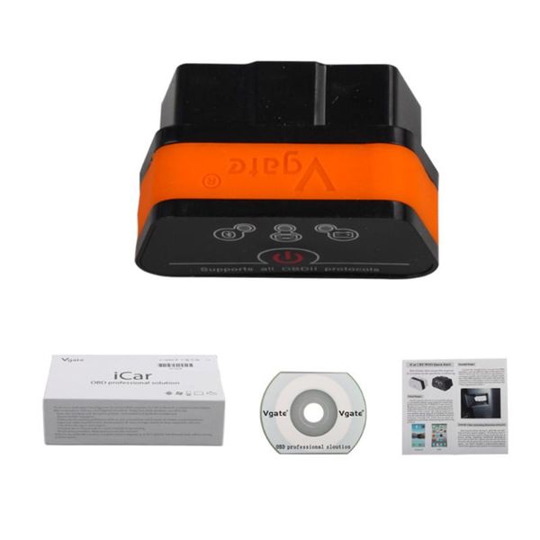 

code readers & scan tools vgate icar2 elm327 obd2 bluetooth elm 327 v2.1 obd 2 obdii reader automotive diagnostic scanner