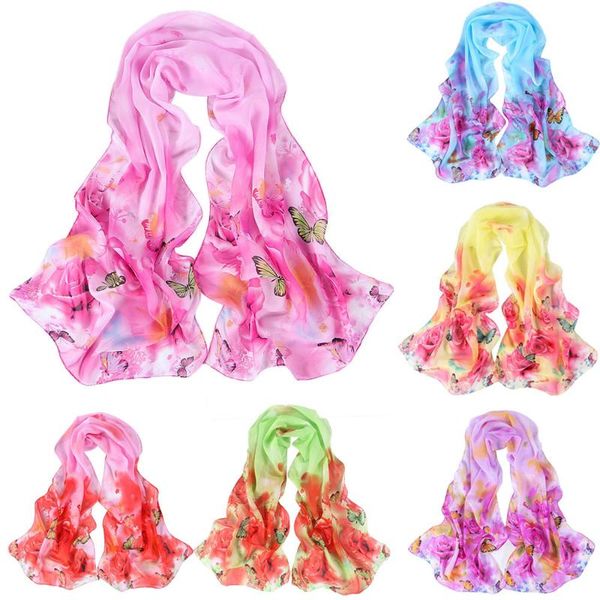 

scarves beautiful womens peony pattern long stole shawl scarf women's wrap poncho embroidery neckerchief, Blue;gray