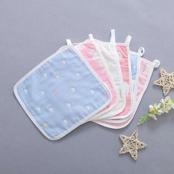 

handkerchief gauze saliva face small square handkerchief children born baby towel, White