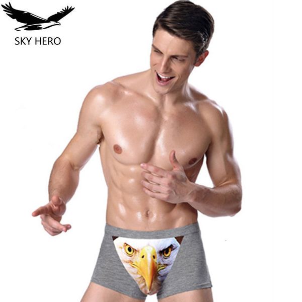 

animal print men's boxer underwear, Black;white