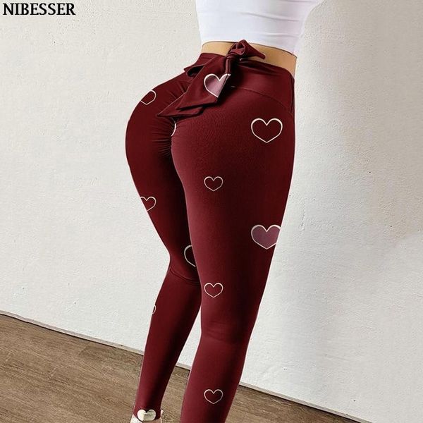 

women's leggings women high waist fitness bow bandage legging print push up gym sport leggins casual workout jeggings activewear, Black